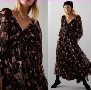Free People maxi dress floral Small